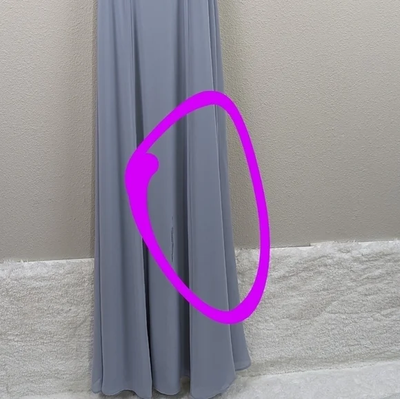 chinese dress ladies Bella Maxi Dress, in Lavender Luxe Satin, Size: Large | Show Me Your Mumu main image 1
